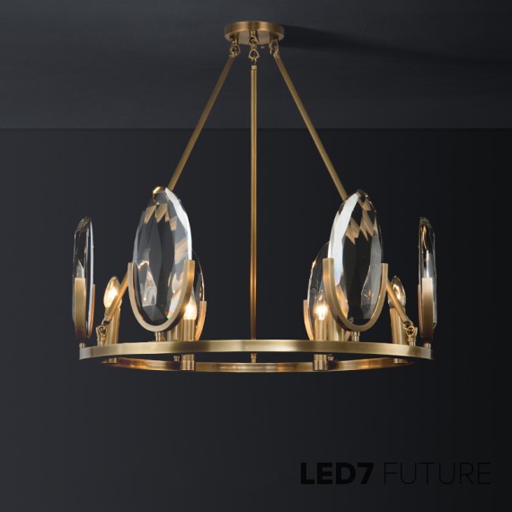 Loft Industry Modern - Oval Glass Chandelier